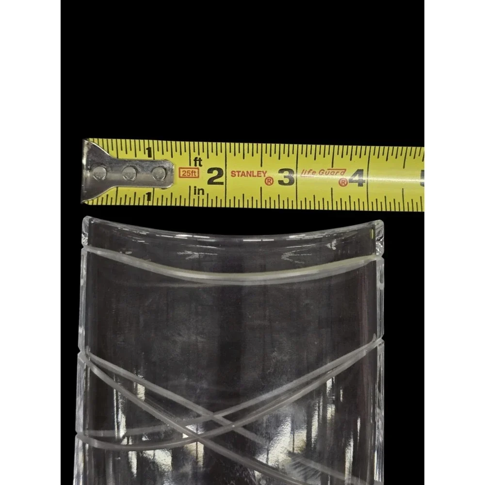 Karim Rashid Nambe Crystal‎ Pocket Vase LARGE 8